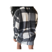 Load image into Gallery viewer, No Games Plaid Tunic Dress Plus
